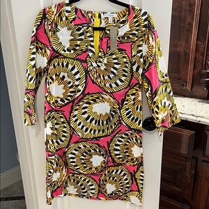 NWT J. Crew Yellow and Black Patterned Dress